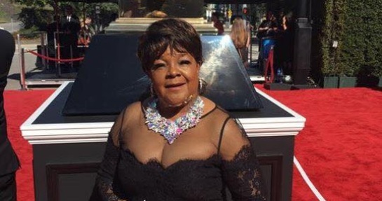 Shirley Ceaser showing too much cleavage